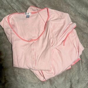 LAKE Pima Maternity Short Sleeve Pant Set